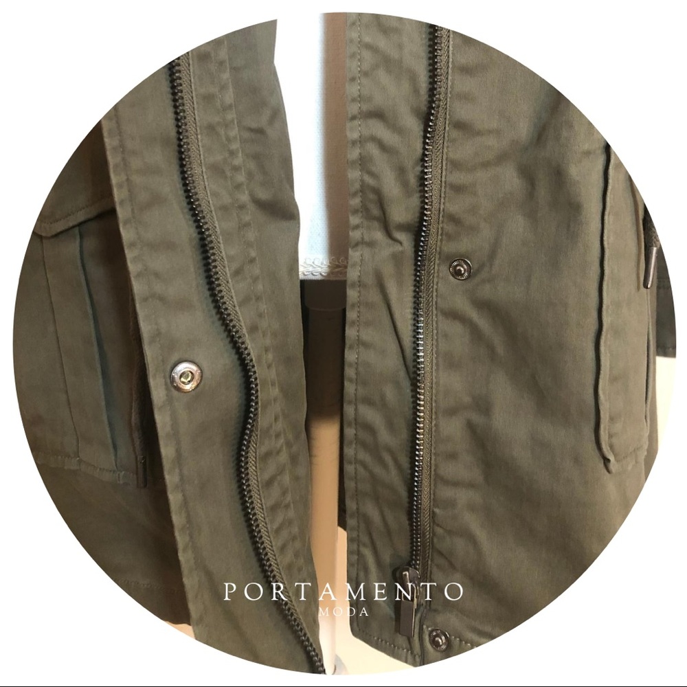 🏷NWT BAGATELLE Army green utility anorack jacket - Picture 6 of 9